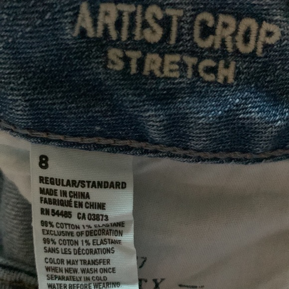 American Eagle Distressed Artist Crop Stretch Jeans — 8 - Picture 6 of 6